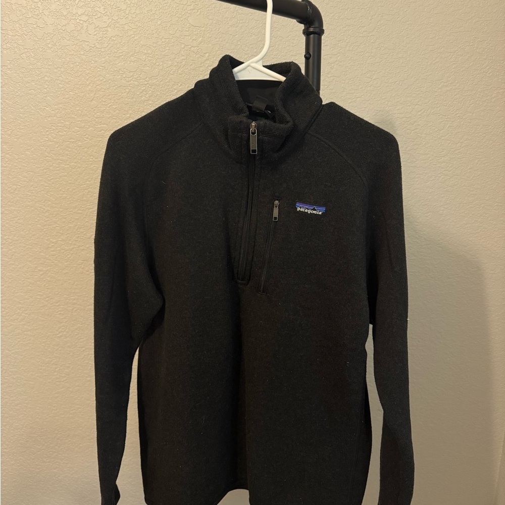 Patagonia Men's Black Zip-Up Sweater